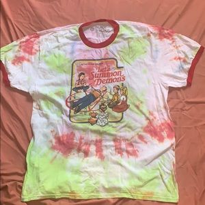 Tye dyed “Let’s Summon Demons” Hot atopic Shirt